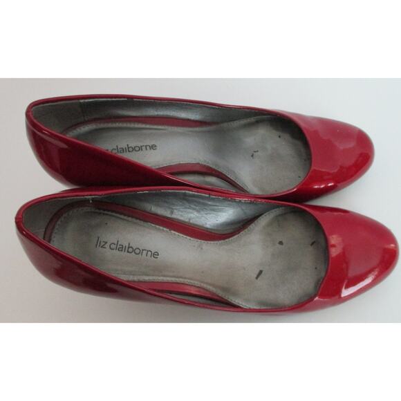 Liz Claiborne Women's Red High Heel Pumps Size 8.5M - Picture 6 of 10